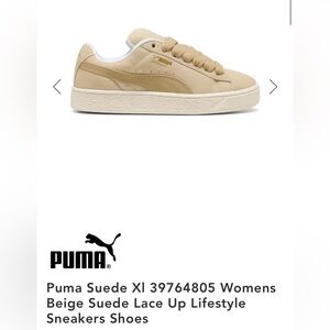 Puma Suede XL Women's Sneakers - Putty and White